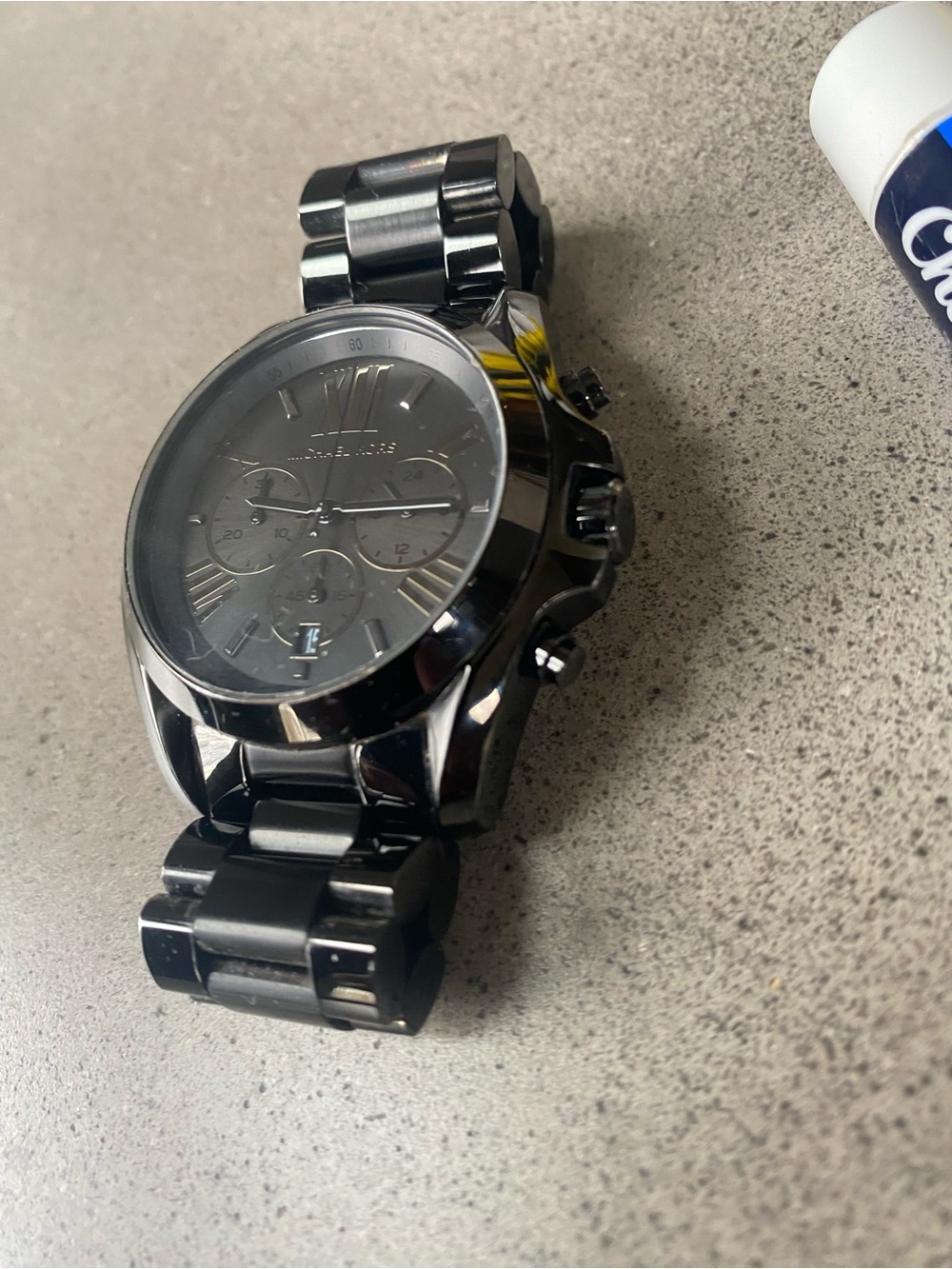 Michael Kors Gunmetal Black Chronograph Bracelet Watch